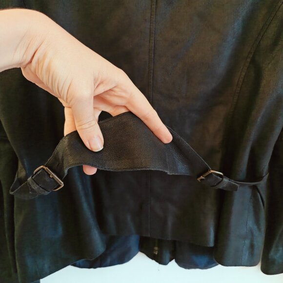 Bottega Ricasoli Dark Blue Sheep Leather Jacket - Picture 7 of 7